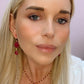 Double Jill Necklace with Gold Ruby Chain and Ruby Pendant