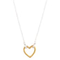 18K Gold Plated Heart Pendant Necklace