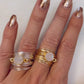 Torrey Ring with White Druzy