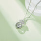 Set With Top-quality Moissanite, This Luxurious And Fashionable Light Luxury Trend Jewelry Necklace Pendant Is Made Of S925 Silver Electroplated With Platinum