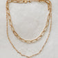 Big & Small Double Chain Link Necklace