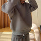 Men's Casual Solid Color Hooded Pullover Straight Pants