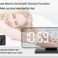 LED Projection Digital Alarm Clock Phone Charger