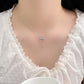 S999 Pure Silver Delicate Flower Lily Of The Valley Tassel Necklace
