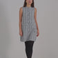 The Cotton Tweed Shift Dress in Grey