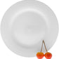 Set Of 6 Professional Rolled Rim White Dessert Plate 8" inch | 20 Cm