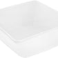 Set Of 6 White Square Snack / Sauce Dish 4.75" inch X 4.5" inch X 2.5" inch |11 Fl Oz