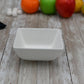 Set Of 6 White Square Snack / Sauce Dish 4.75" inch X 4.5" inch X 2.5" inch |11 Fl Oz