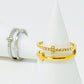 Forever Double Cross Ring