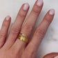 Double Band Gold Accent Ring