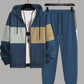 Mens Autumn Winter 3D Elephant-Print Long-Sleeve Hoodie Set