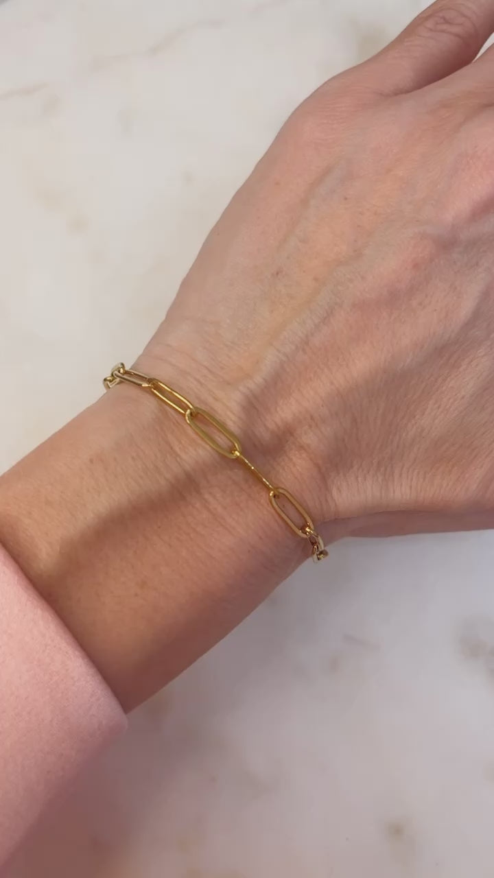 Paperclip Lariat Bracelet