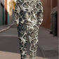 Fashion Simple Printing Sports Leisure Men's Suit