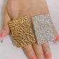 Ringe für Damen, großer, vergoldeter Ring, verschiedene Elemente und Formen, Schmucksets, Accessoires, Geschenk, kostenloser Versand, verstellbare Größe, YLL