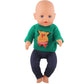 43 cm Baby Neugeborenen Puppenkleidung Wolle Süßer Weihnachtsmann, Baum, Elch Weihnachtskleidung Anzug für amerikanische 18 Zoll Mädchen Puppe Spielzeug Geschenk