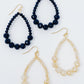 Beaded Teardrop Dangle Earrings