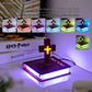 Christliches Jesus Bibelbuch Basis Perfekt Infus Spirituelle Eleganz Schlafzimmer Atmosphäre Magnetisch Schweben Schwebendes Buntes Kreuz