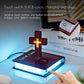 Christliches Jesus Bibelbuch Basis Perfekt Infus Spirituelle Eleganz Schlafzimmer Atmosphäre Magnetisch Schweben Schwebendes Buntes Kreuz