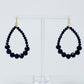 Beaded Teardrop Dangle Earrings