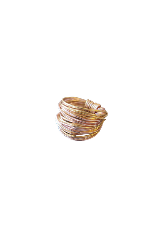 Marcia Wickelring in Roségold mit Gold