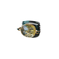 Torrey Ring in Green with Gold Rutilated Quartz