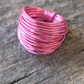 Marcia Wire Wrap Ring in Hot Pink