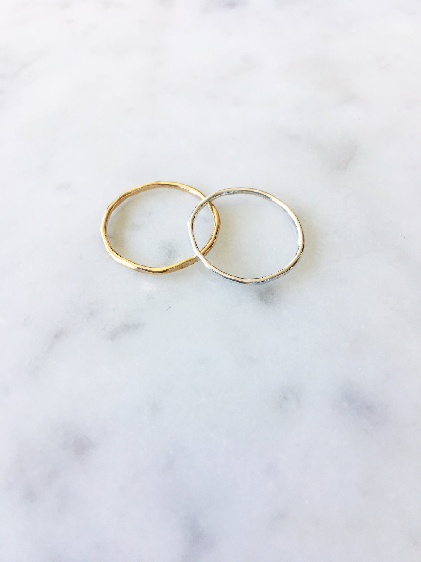 Hammered Knuckle Demi Fine Ring