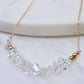 Crystal Bar Necklace - Gold
