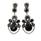 Black Fancy Geometric Earrings