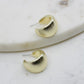 Polished Wide Hoop Earrings