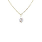 Gold Chain Necklace with Round Pearl