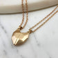 Gold BFF Heart Necklace