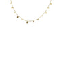 Simple Gold Ibiza Necklace with Small Circles