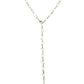 Paperclip Chain and Pearl Tassel Necklace