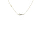 Crystal and Cross Simple Chain Necklace