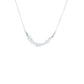 Crystal Bar Necklace - Silver