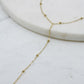 Gold Tassel Necklace with Beads