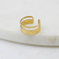 Double Band Gold Accent Ring