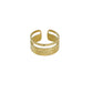 Double Band Gold Accent Ring