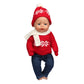 43 cm Baby Neugeborenen Puppenkleidung Wolle Süßer Weihnachtsmann, Baum, Elch Weihnachtskleidung Anzug für amerikanische 18 Zoll Mädchen Puppe Spielzeug Geschenk