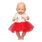 43 cm Baby Neugeborenen Puppenkleidung Wolle Süßer Weihnachtsmann, Baum, Elch Weihnachtskleidung Anzug für amerikanische 18 Zoll Mädchen Puppe Spielzeug Geschenk