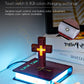 Christliches Jesus Bibelbuch Basis Perfekt Infus Spirituelle Eleganz Schlafzimmer Atmosphäre Magnetisch Schweben Schwebendes Buntes Kreuz