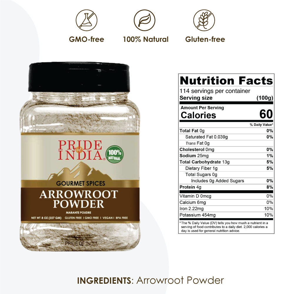 Gourmet Arrowroot Ground Powder