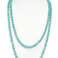 Semi Precious Soapstone Turquoise Blue Long Necklace