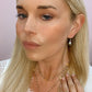 Double Diana Denmark Necklace in Polished Pyrite with Labradorite Drop