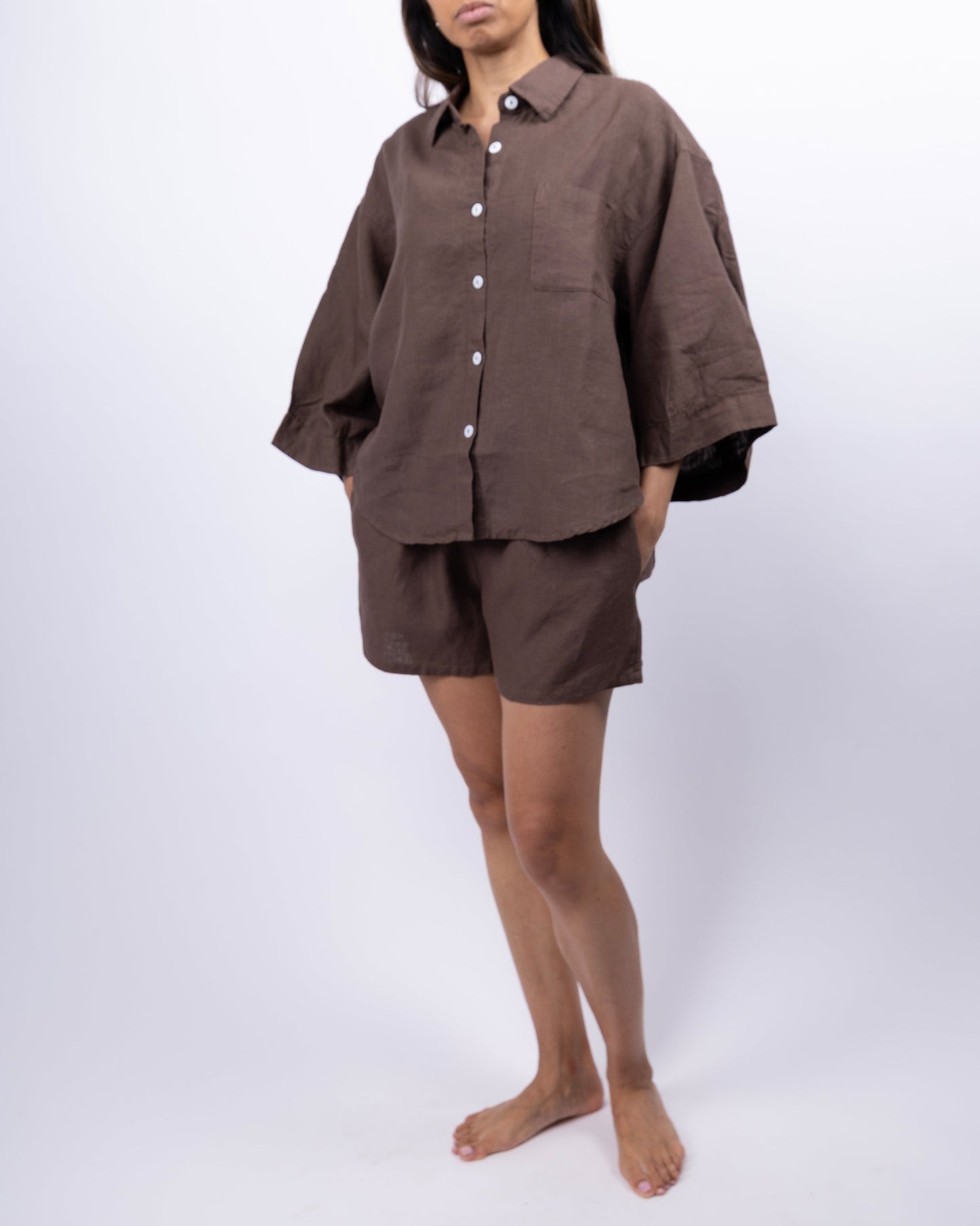 Carrie Linen Sleepwear Set