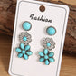 3 Piece Set Western Stud Earrings
