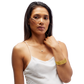 VIRTUOUS CIRCLE GOLD TONE SKINNY BANGLE