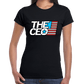 American Flag The CEO Women's Slim Fit Short Sleeve T-Shirt