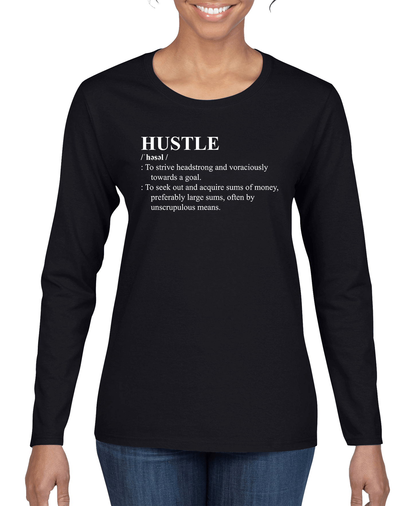 HUSTLE Definition Women's Long Sleeve Shirt